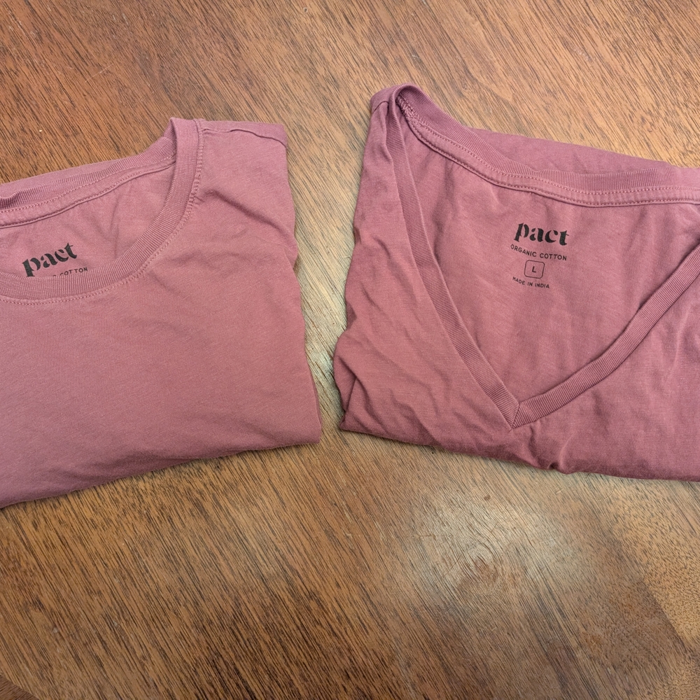 Pact Women's Short Sleeve Tees - Dusty Rose